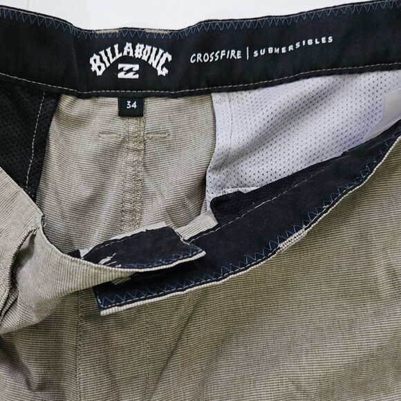 Men's Billabong Crossfire Submersible Shorts - Gravel - 34 - Gently Used - Picture 6 of 6
